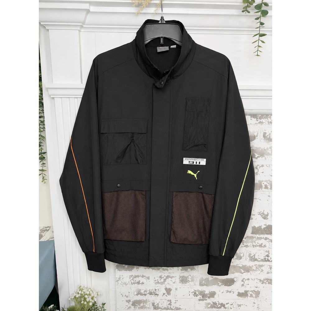 Puma Porsche 911 Legacy Statement Jacket Mens S Black Utility Motorsport